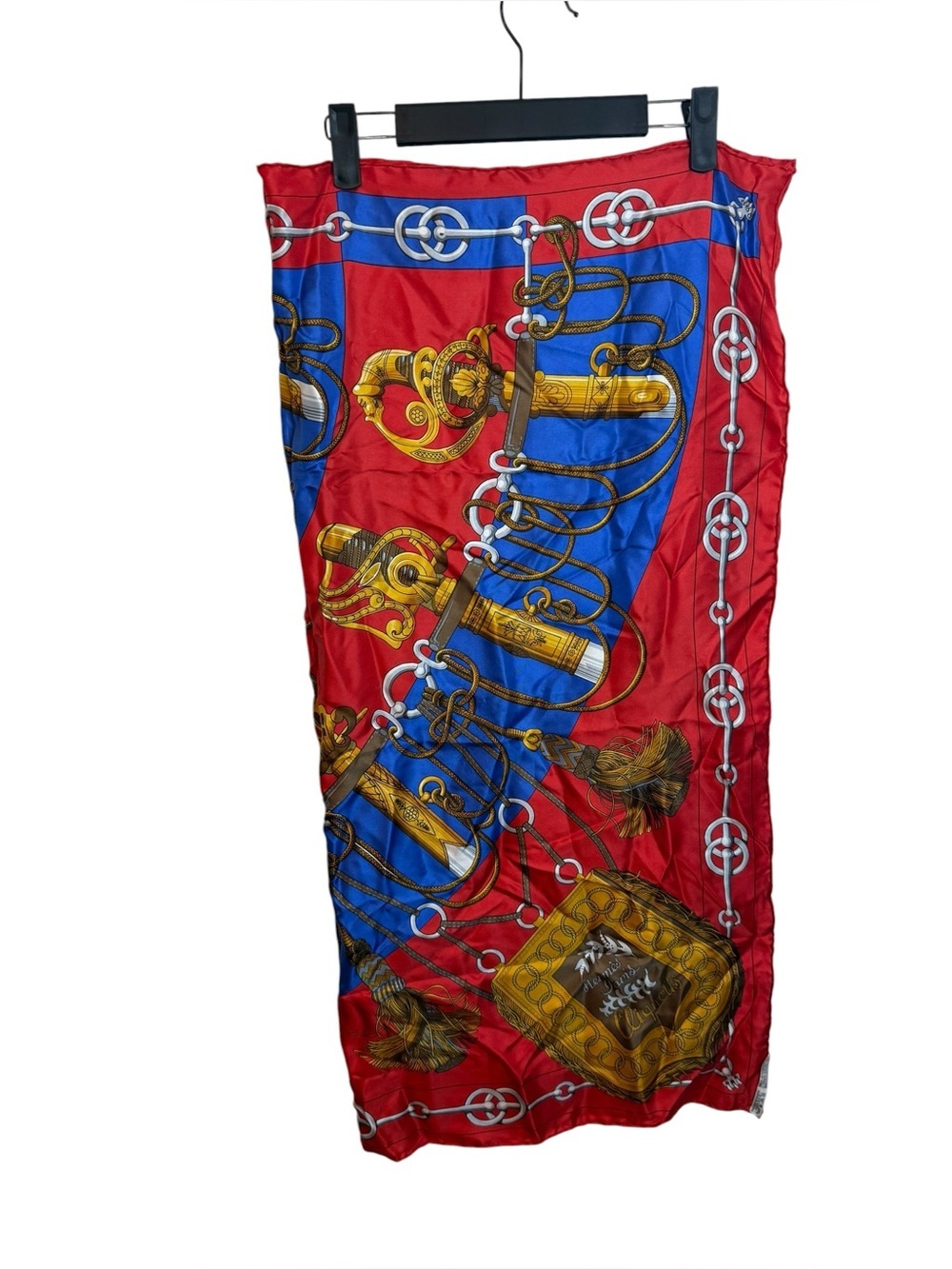 Hermès Silk Cliquetis Patterned Scarf 33”x33”